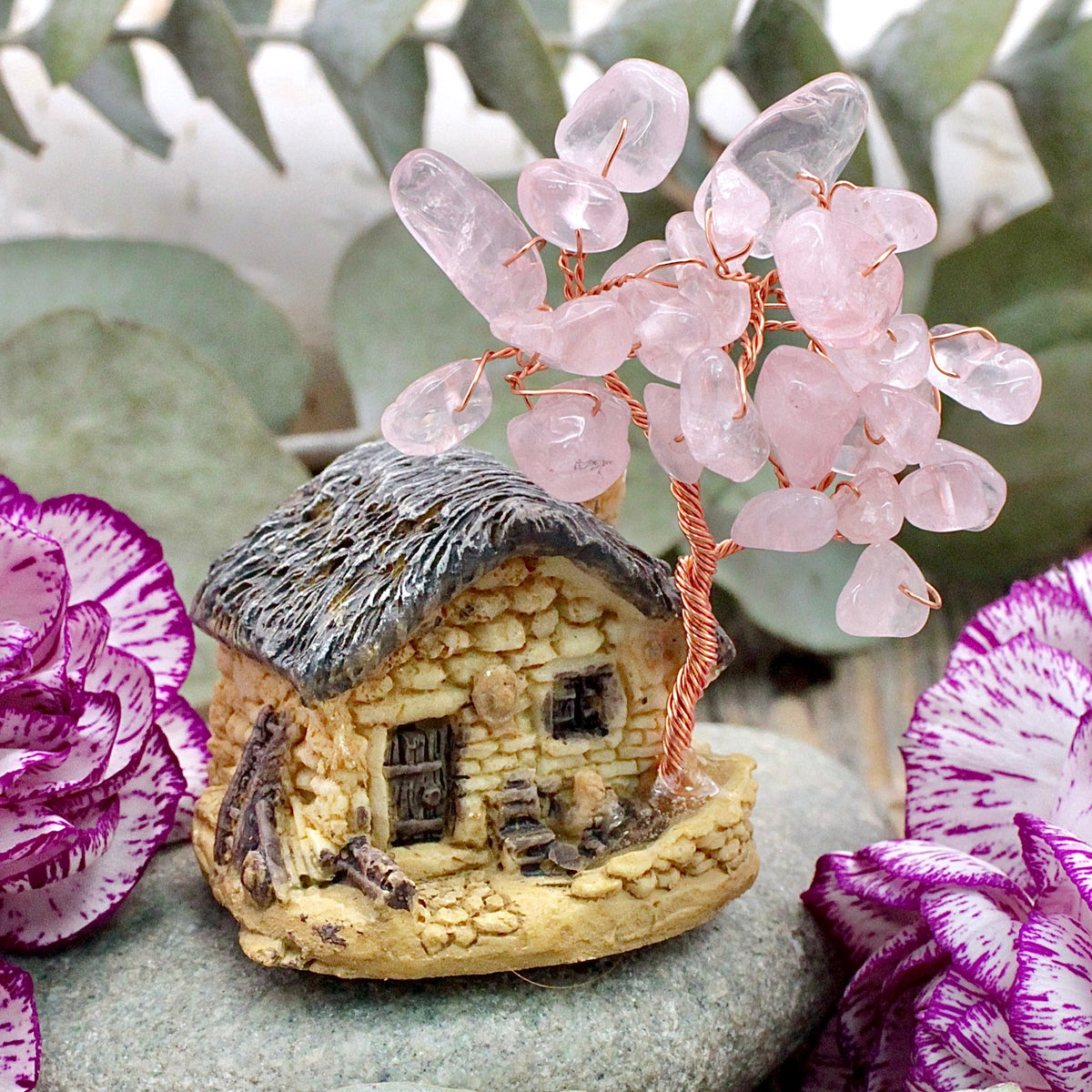 Rose Quartz Fairy House