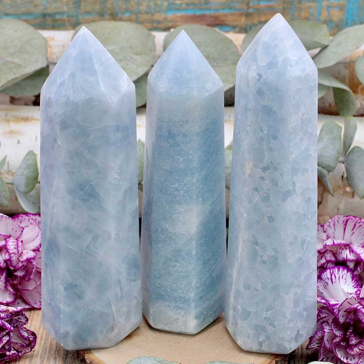 Blue Calcite Tower