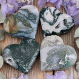 Moss Agate Heart