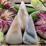 Druzy Agate Geometric Cutbase