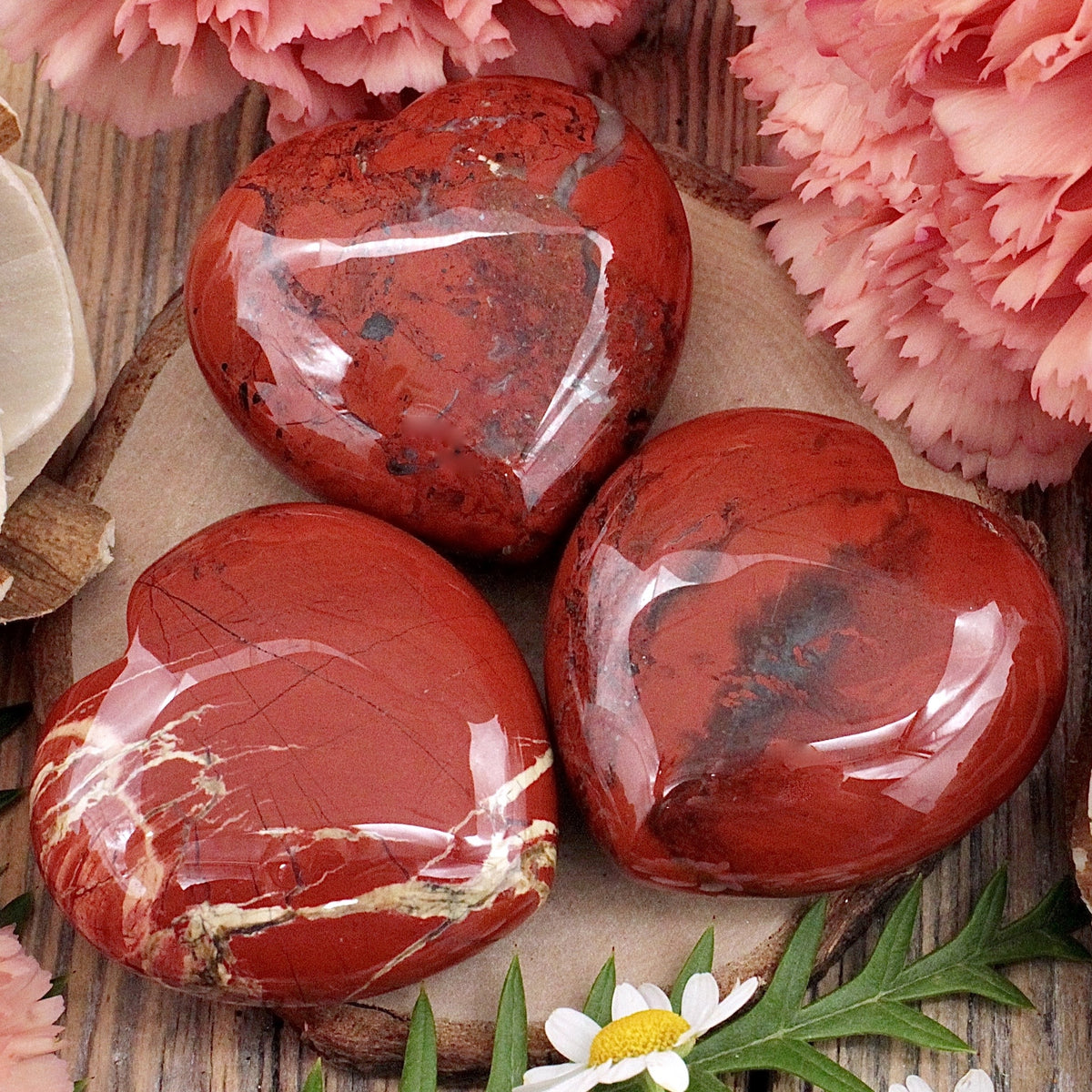 Red Jasper Heart