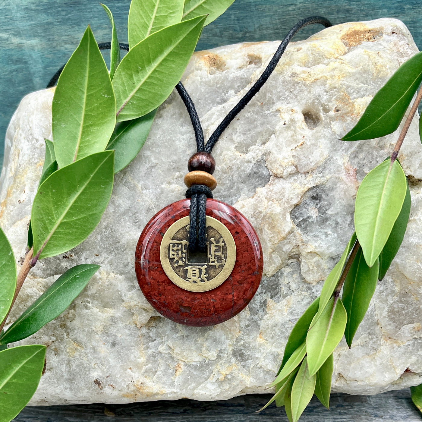 Personal Power Red Jasper Necklace 40mm