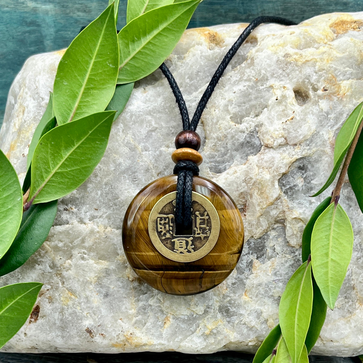 Good Luck Tiger's Eye Necklace - Sacred Earth Amulet