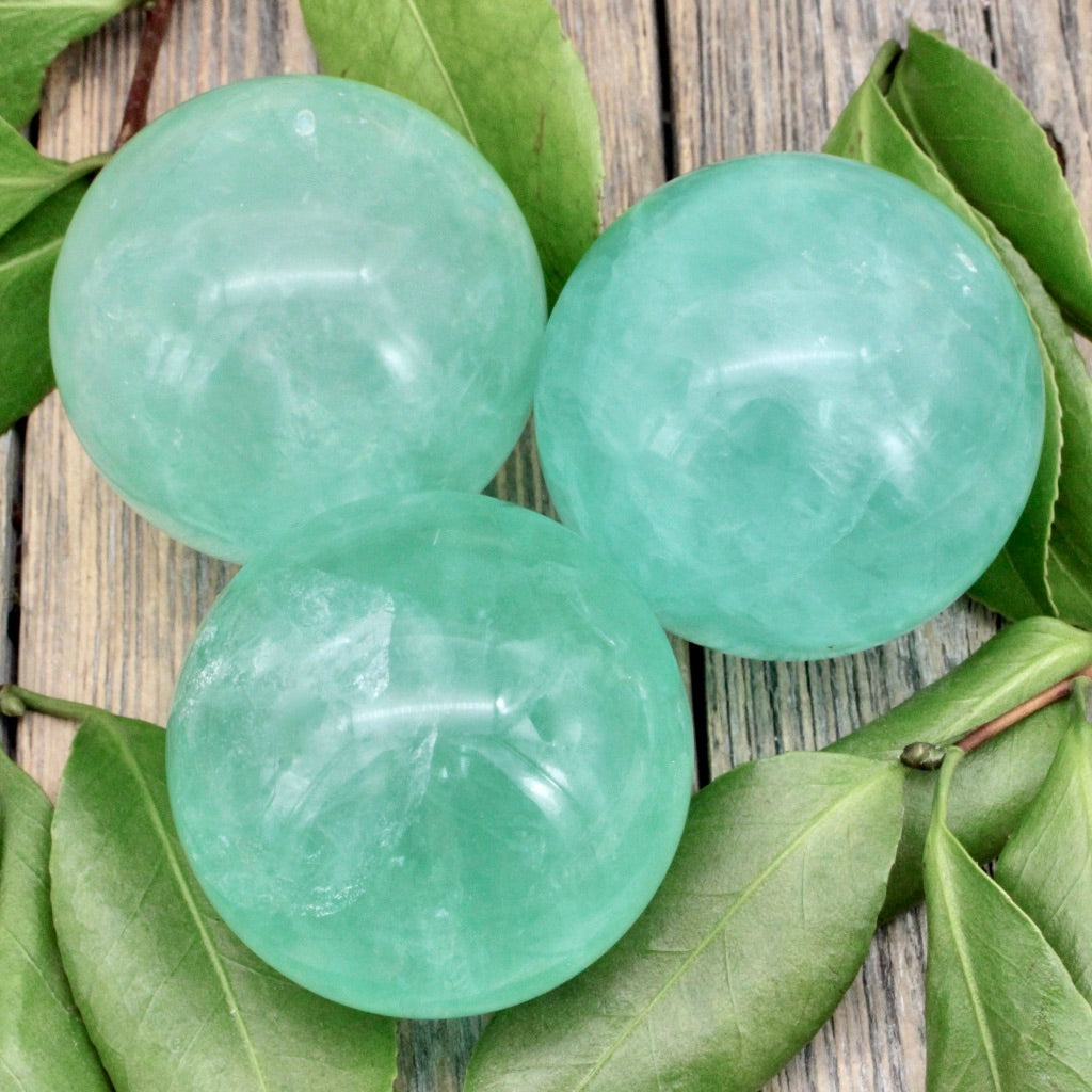 Green Fluorite Sphere