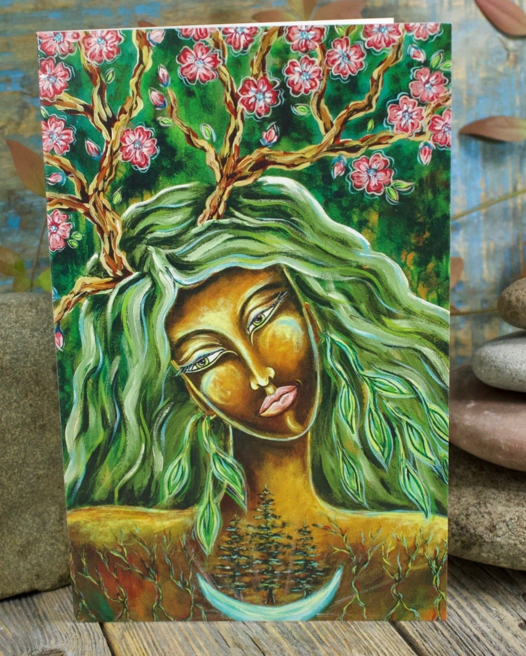 Forest Queen Blank Greeting Art Card