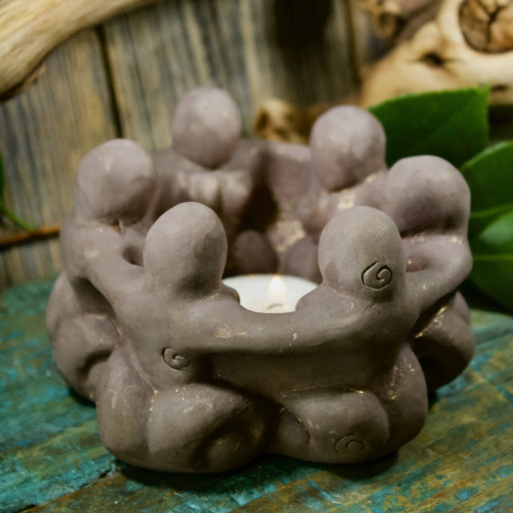 Circle of Goddesses Candle Holder