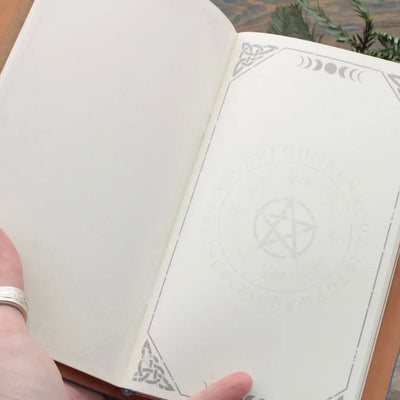 Embossed Leather Journal - Tree of Life Design