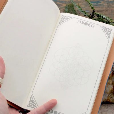 Embossed Leather Journal - Tree of Life Design
