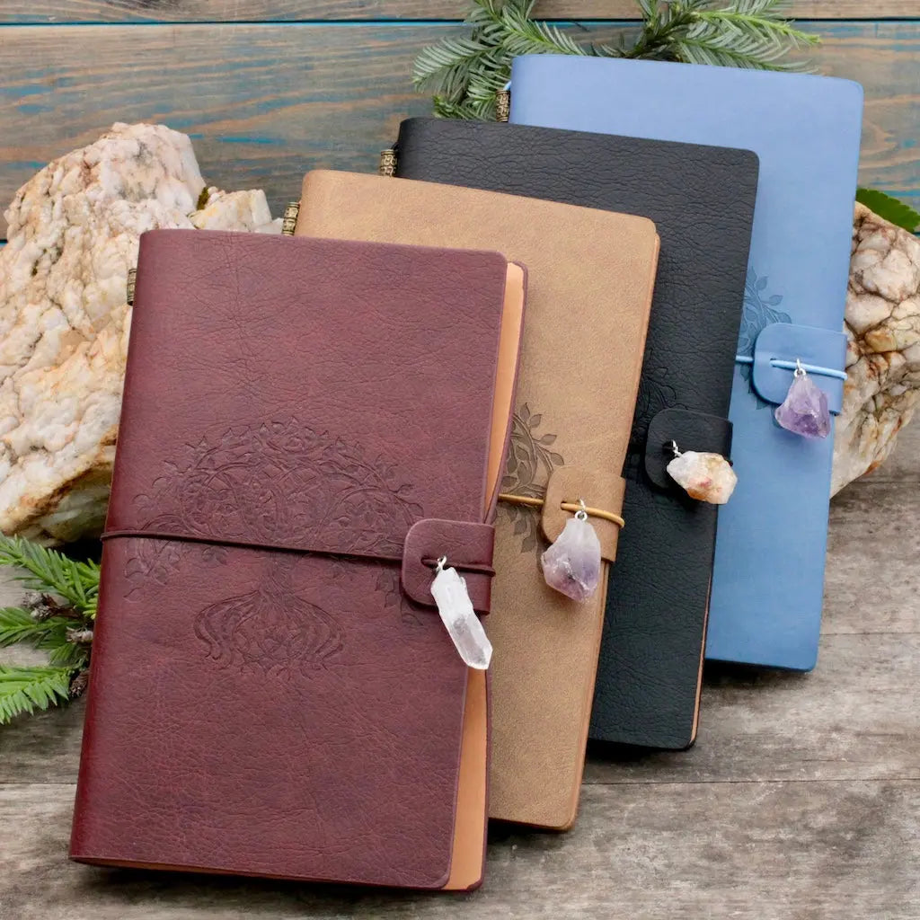 Embossed Leather Journal - Tree of Life Design