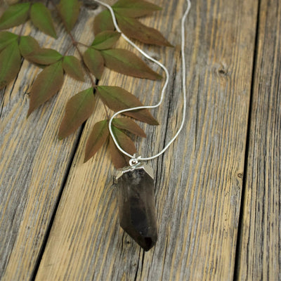 Smokey Quartz Point Necklace