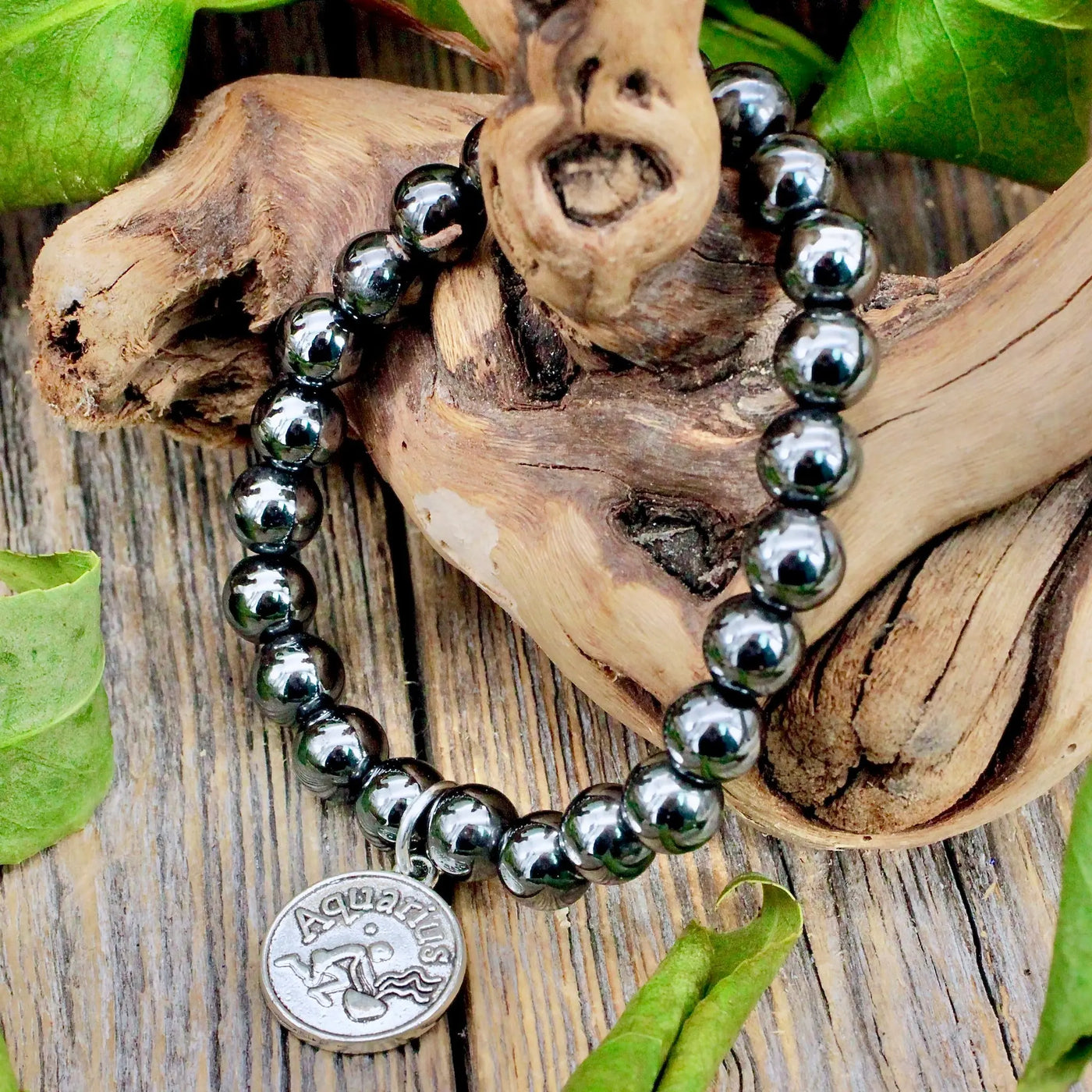 Hematite Zodiac Bracelet - Aquarius