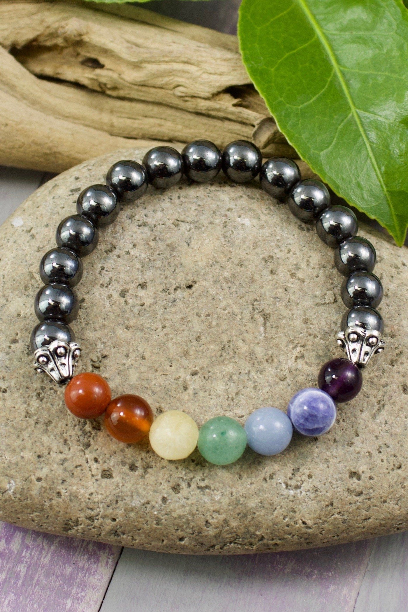 Hematite & Chakra Bracelet