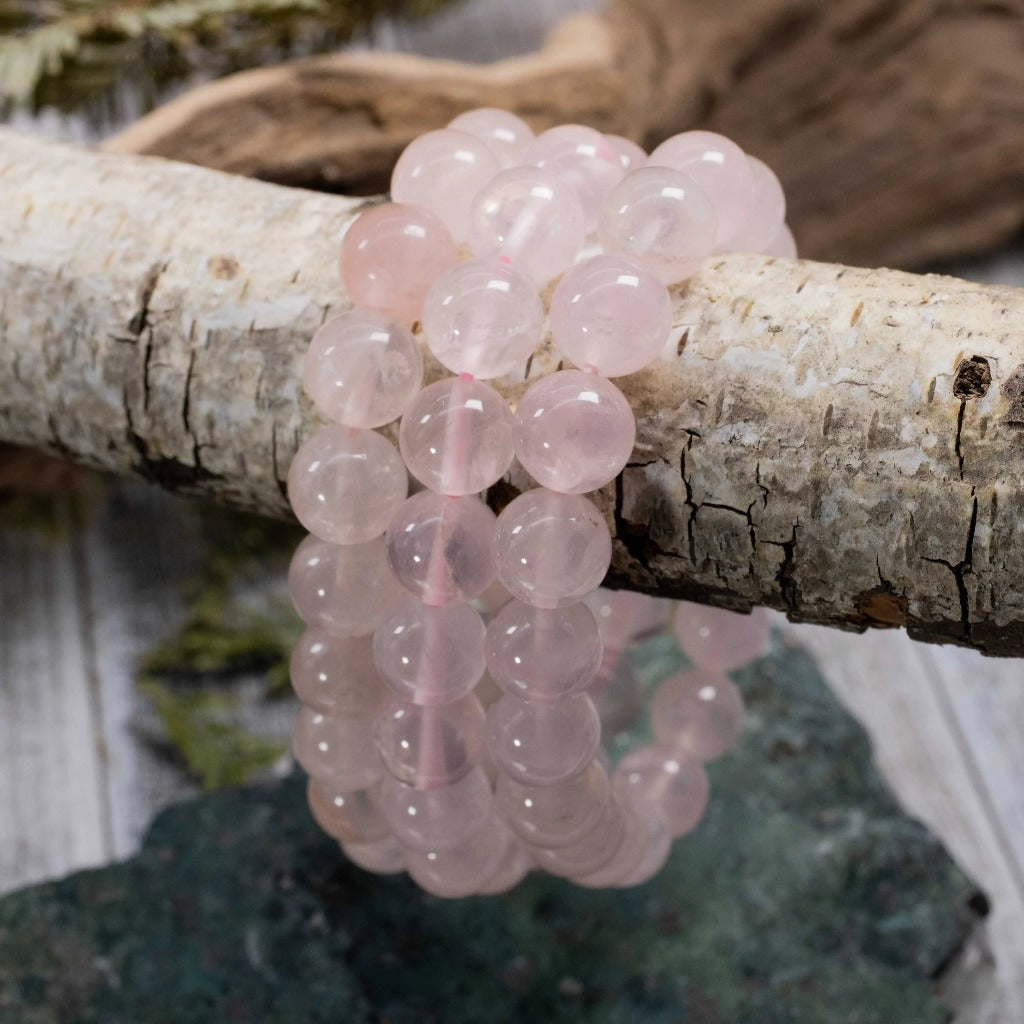 Rose Quartz Bracelet, Multiple Sizes