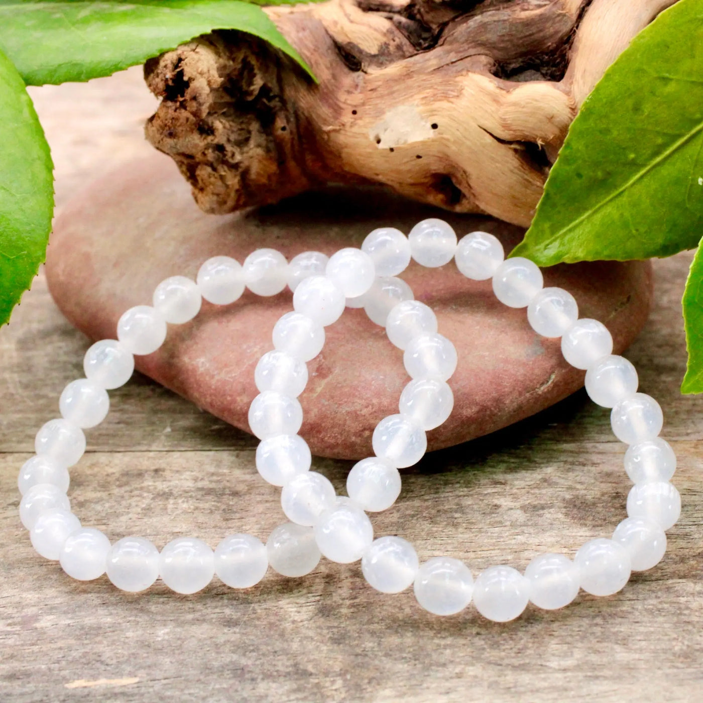 8mm Selenite Bracelet