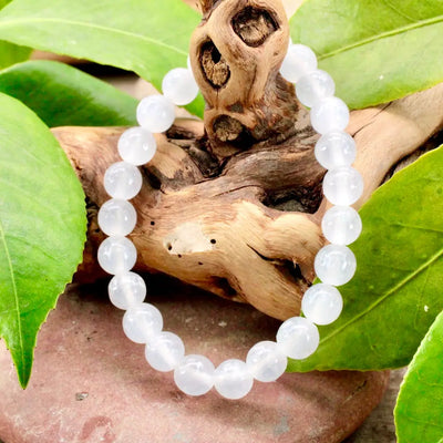 8mm Selenite Bracelet