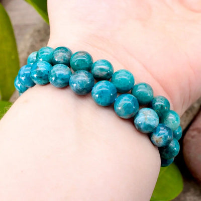 10mm Blue Apatite Bracelet