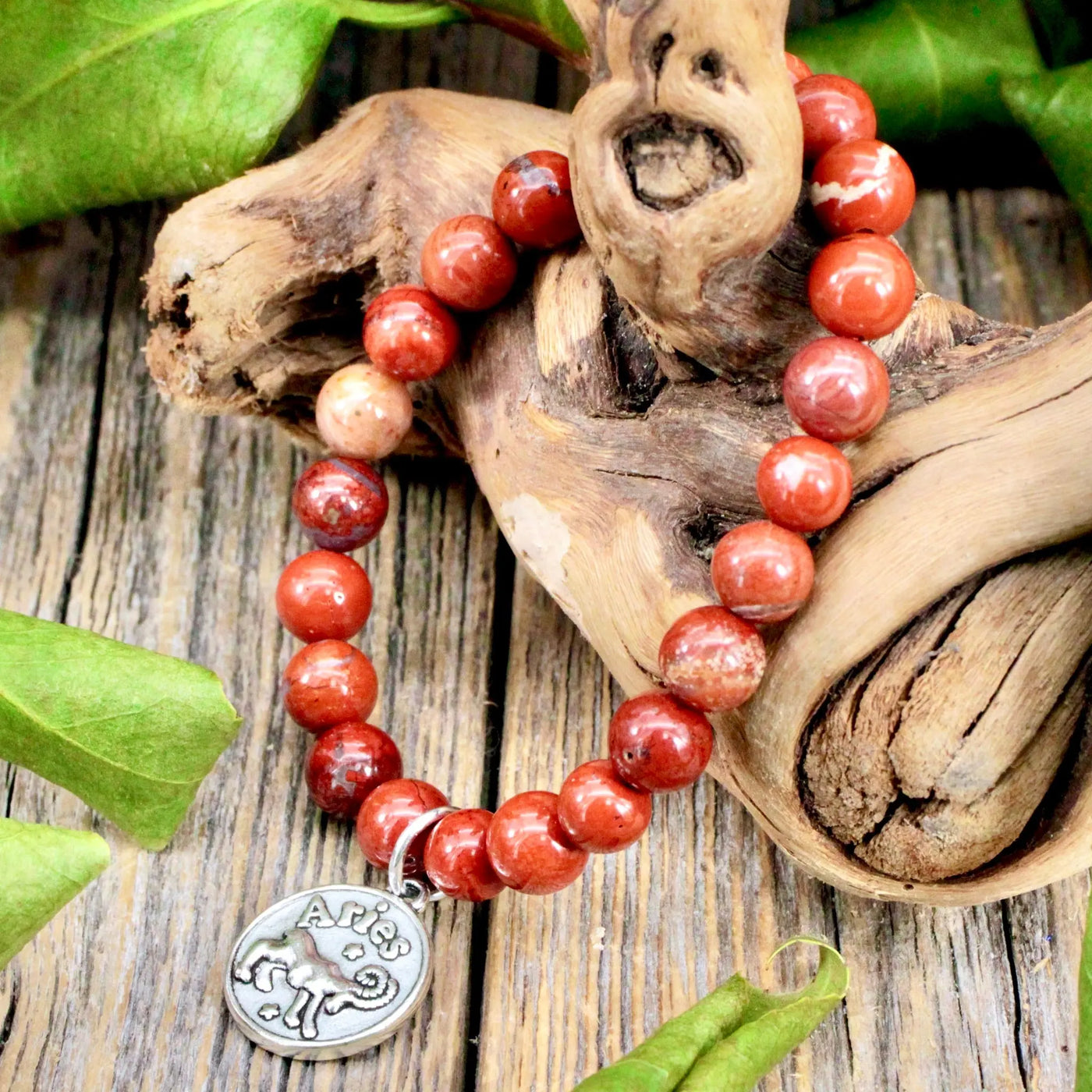 Red Jasper Zodiac Bracelet - Aries