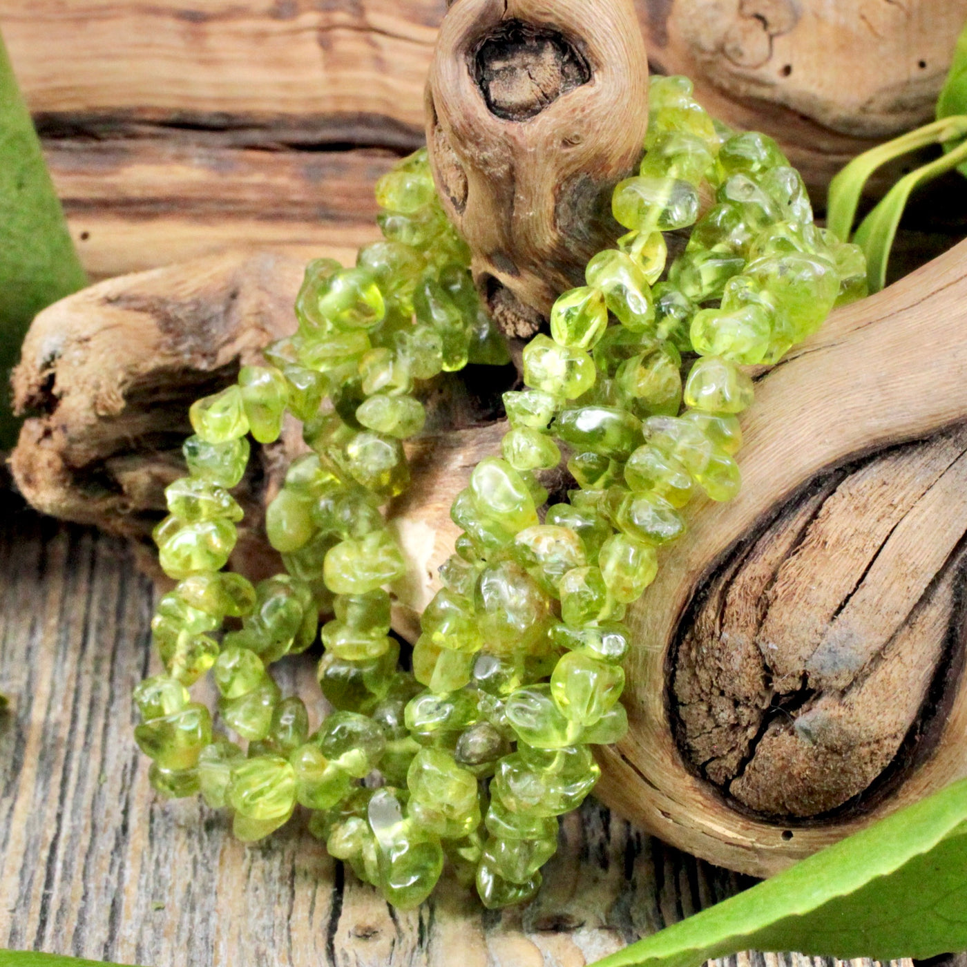 Peridot Chip Bracelet