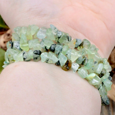 Prehnite Chip Bracelet