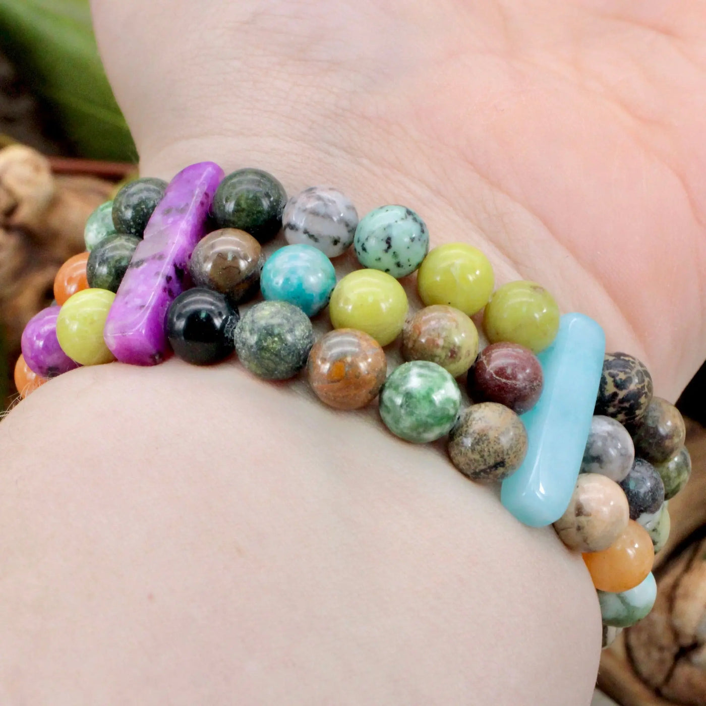 Sacred Stone Mix Cuff Bracelet