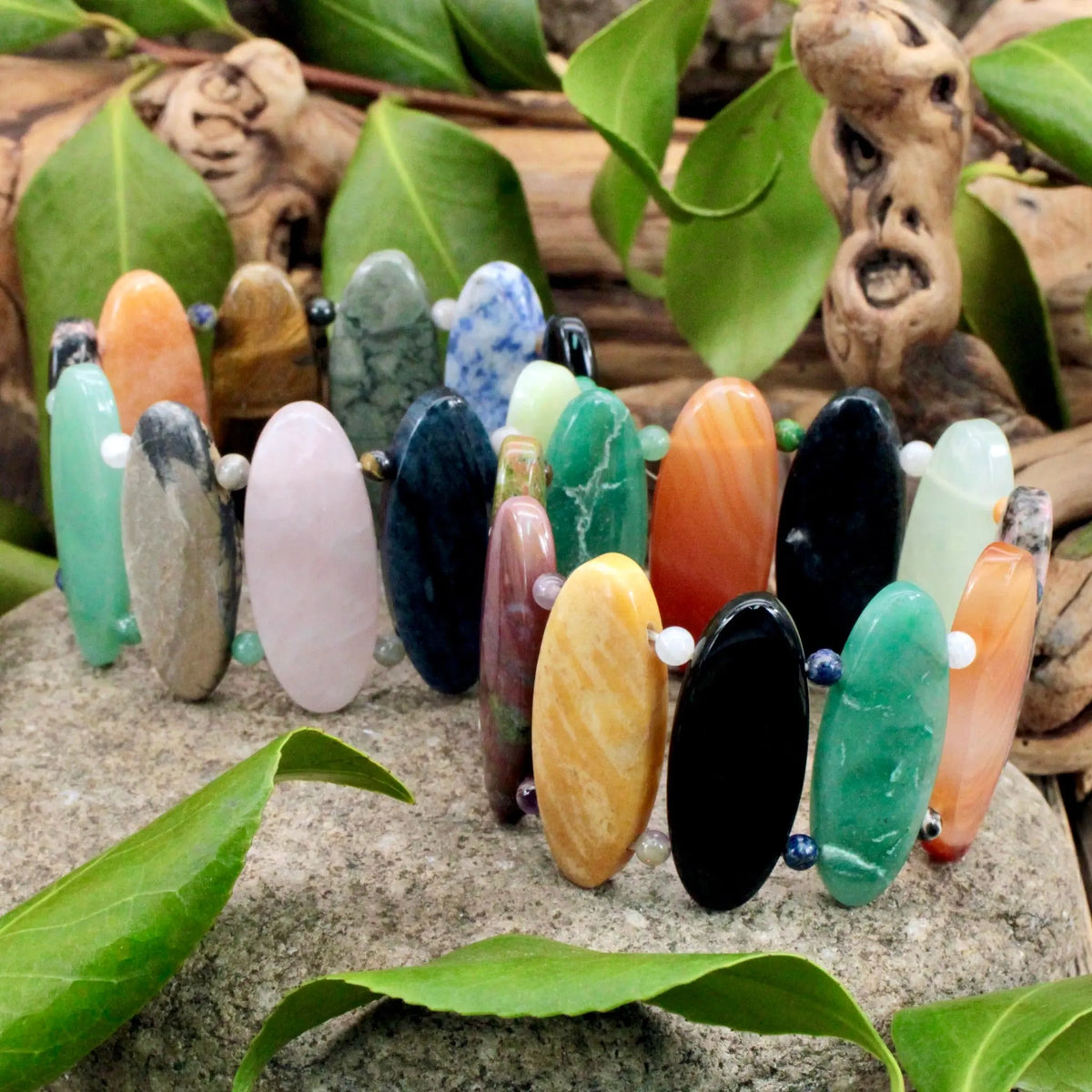 Sacred Stone Mix Cuff Bracelet