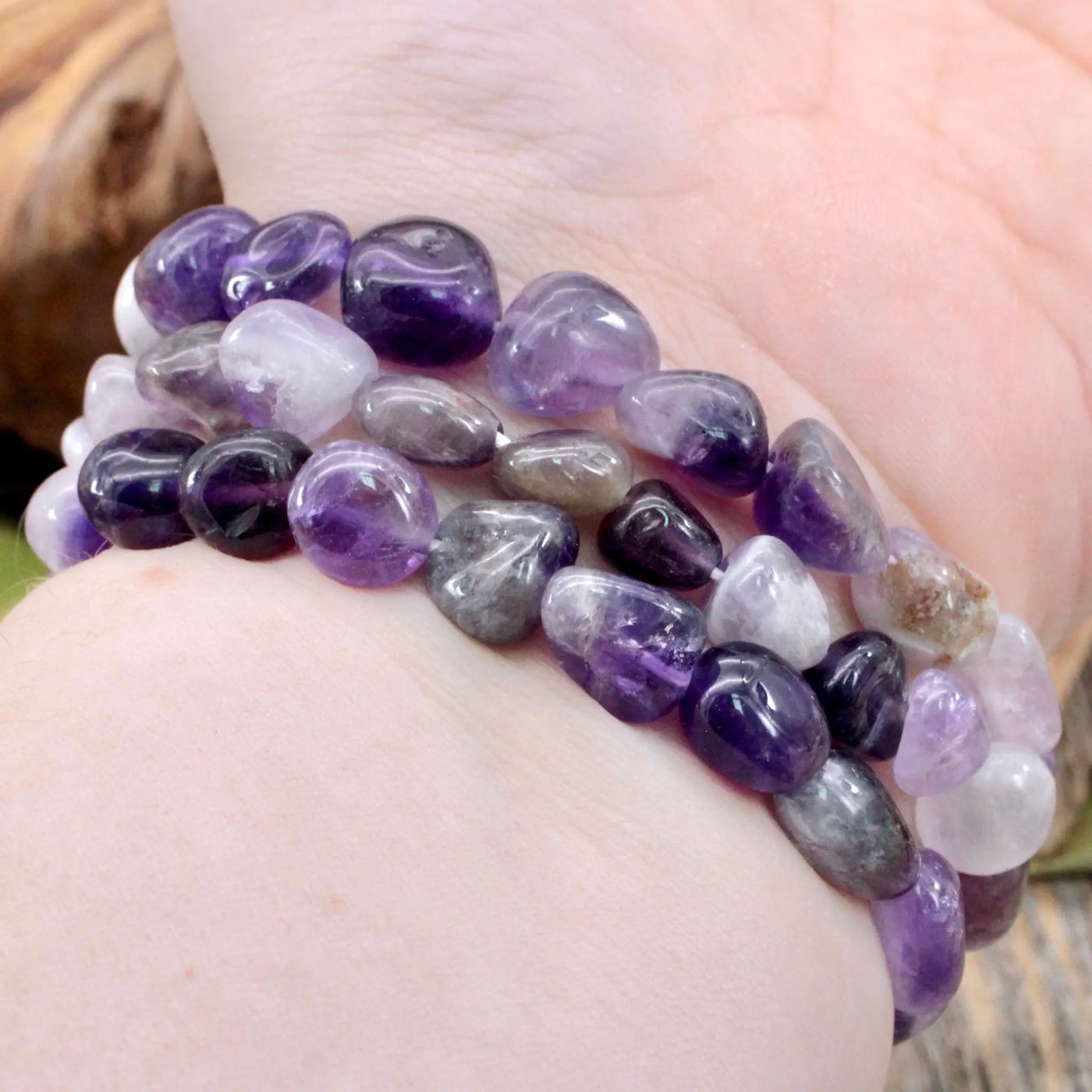 Amethyst Tumbled Bracelet