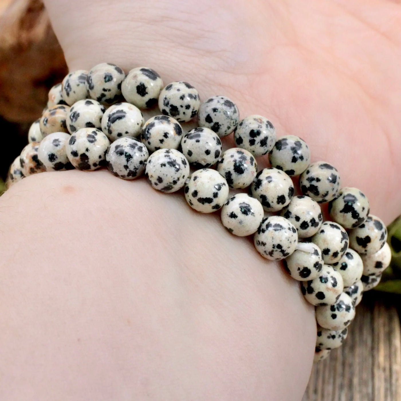 Dalmatian Jasper Bracelet - 8mm