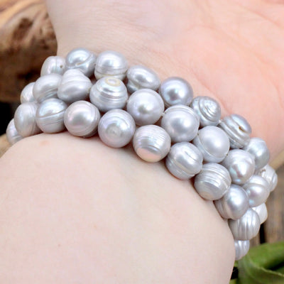 Dove Gray Pearl Bracelet