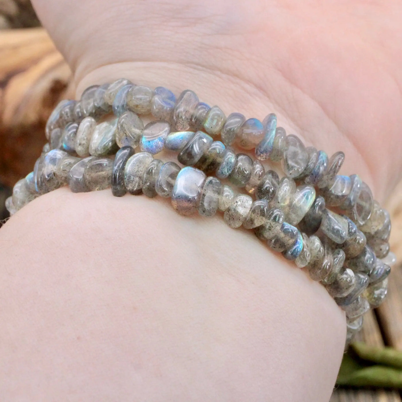 Labradorite Chip Bracelet