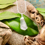 Quartz Faceted Drop Pendant