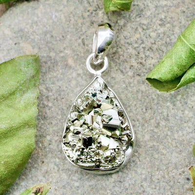 Pyrite Pendant in Sterling Silver