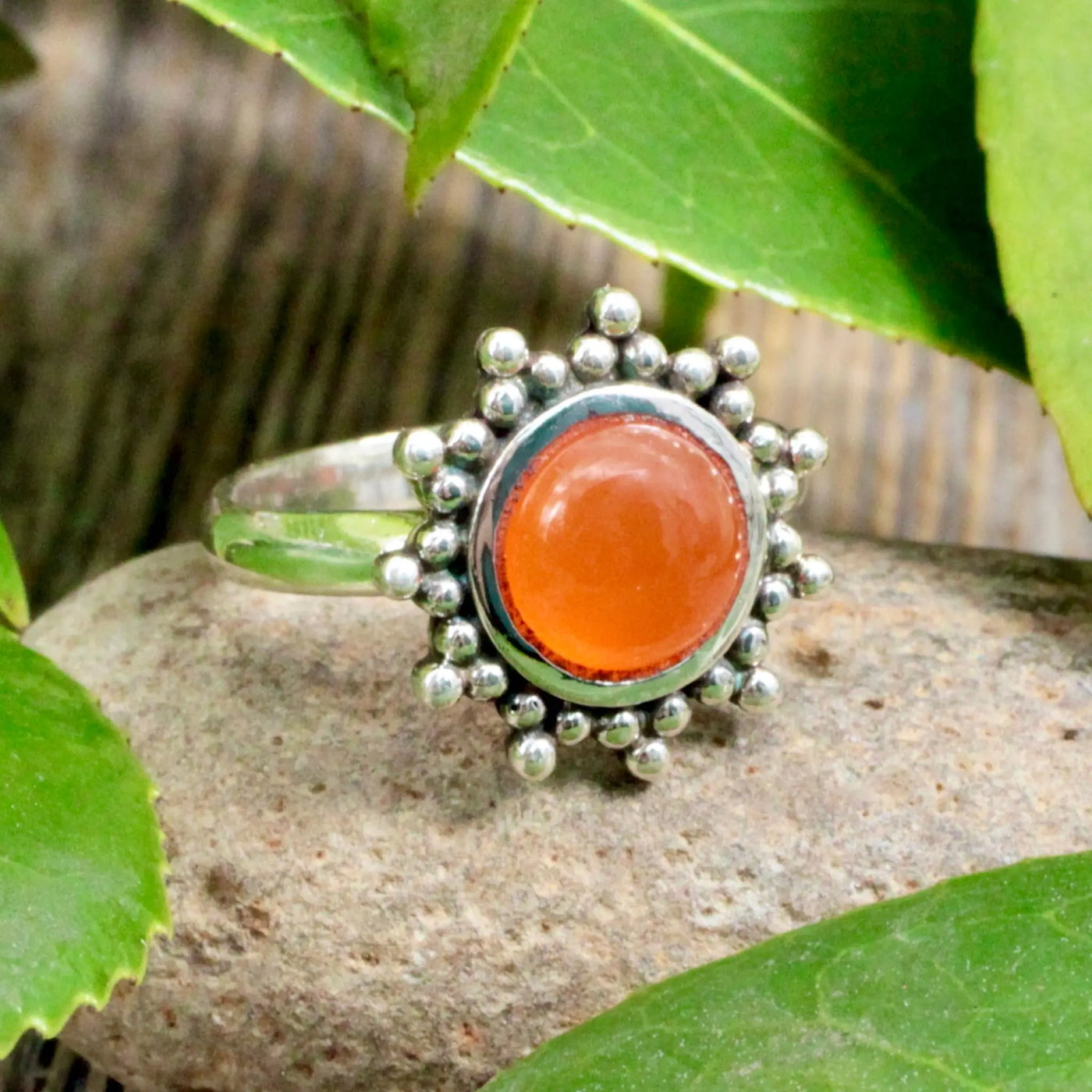 Carnelian Sun Ring