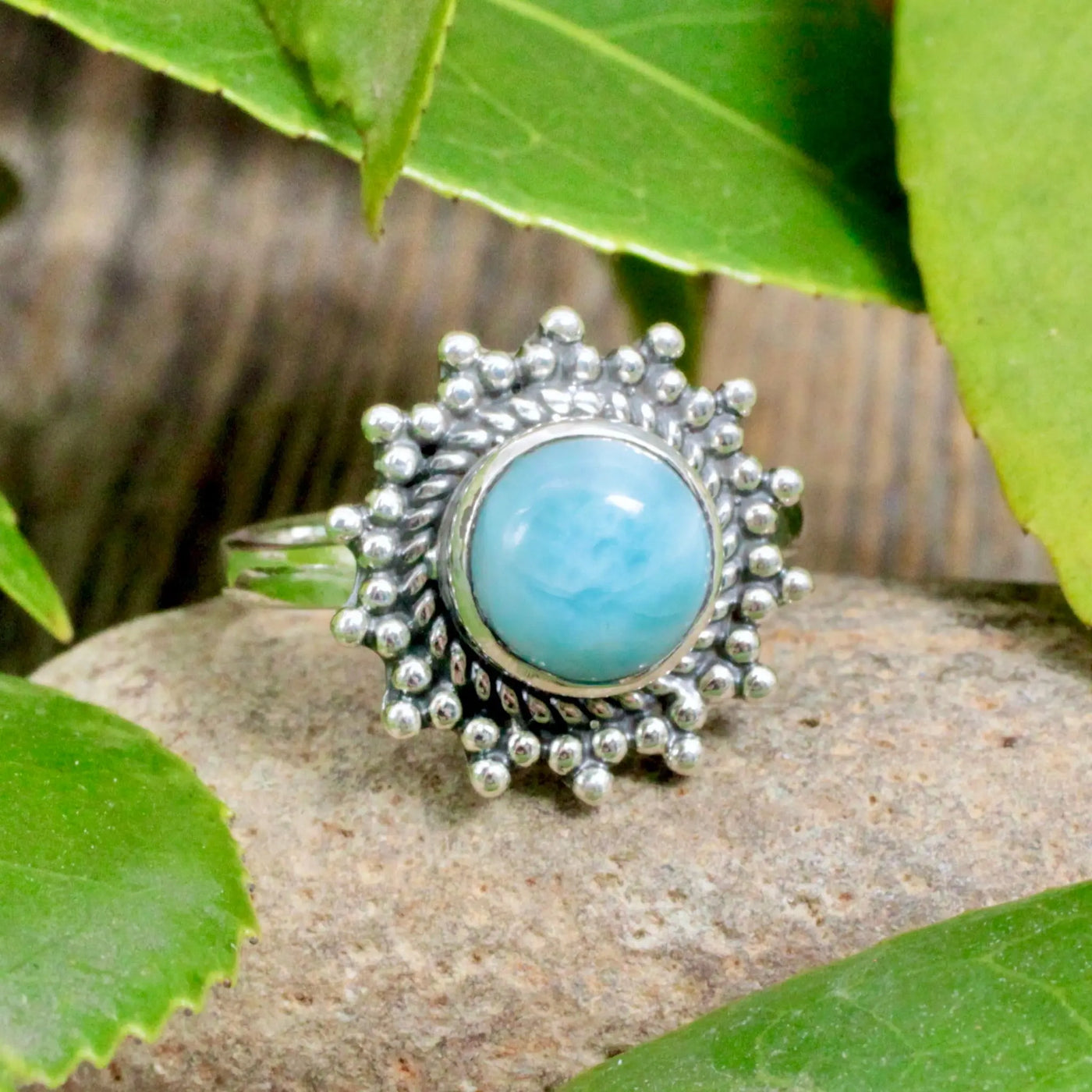 Larimar Sun Ring