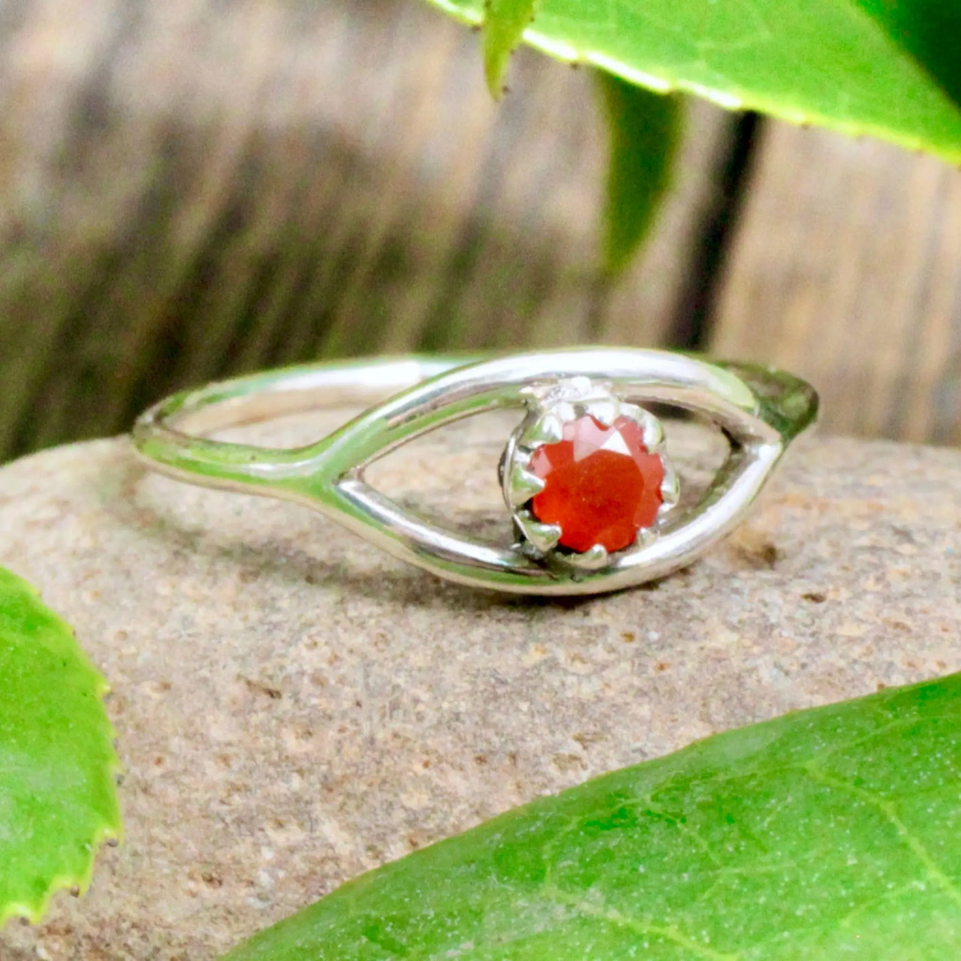 Carnelian Round Ring