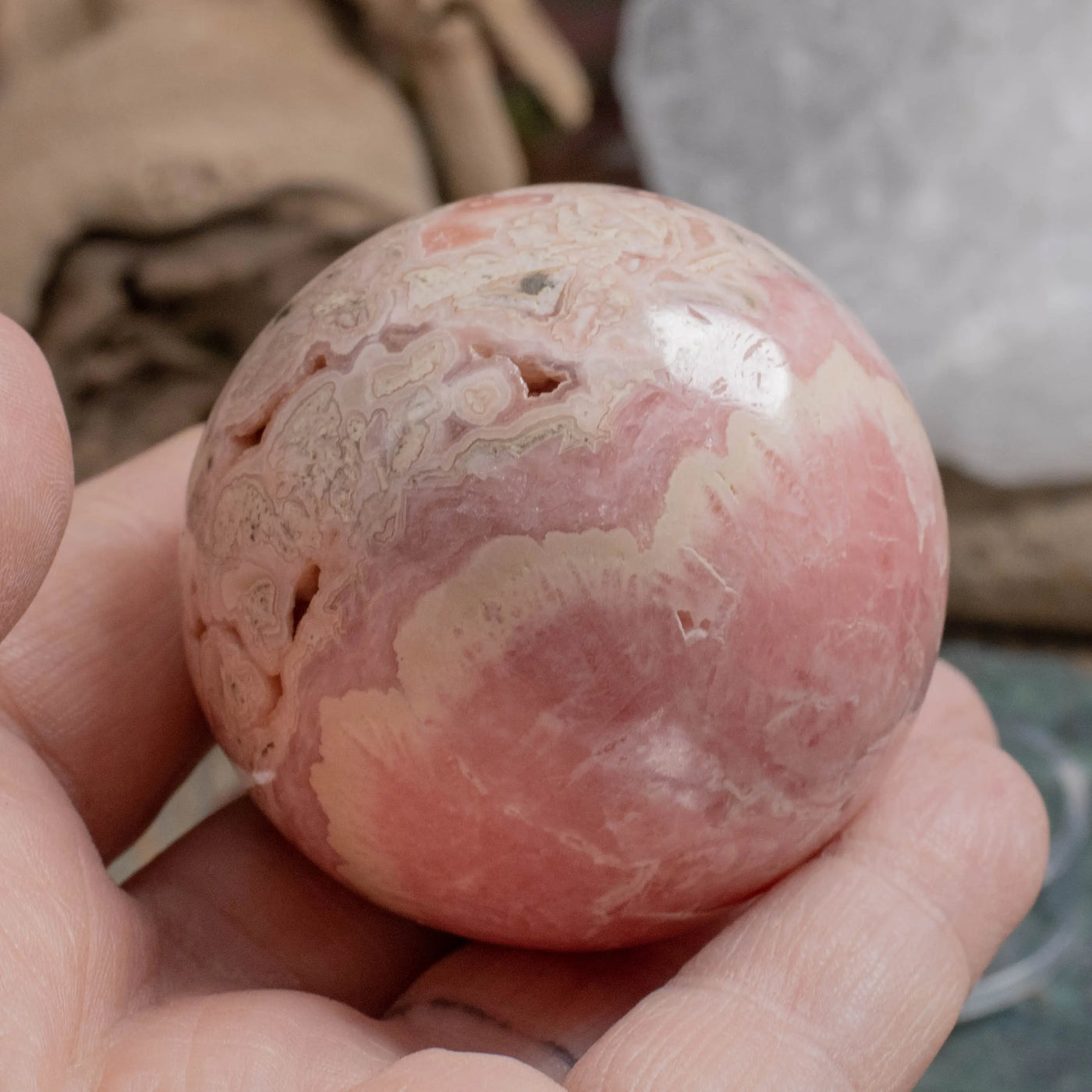 Rhodocrosite Sphere