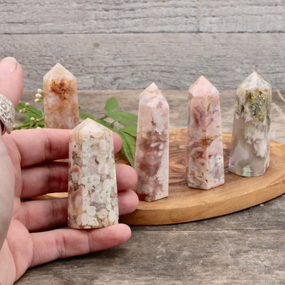 Flower Agate Tower hand