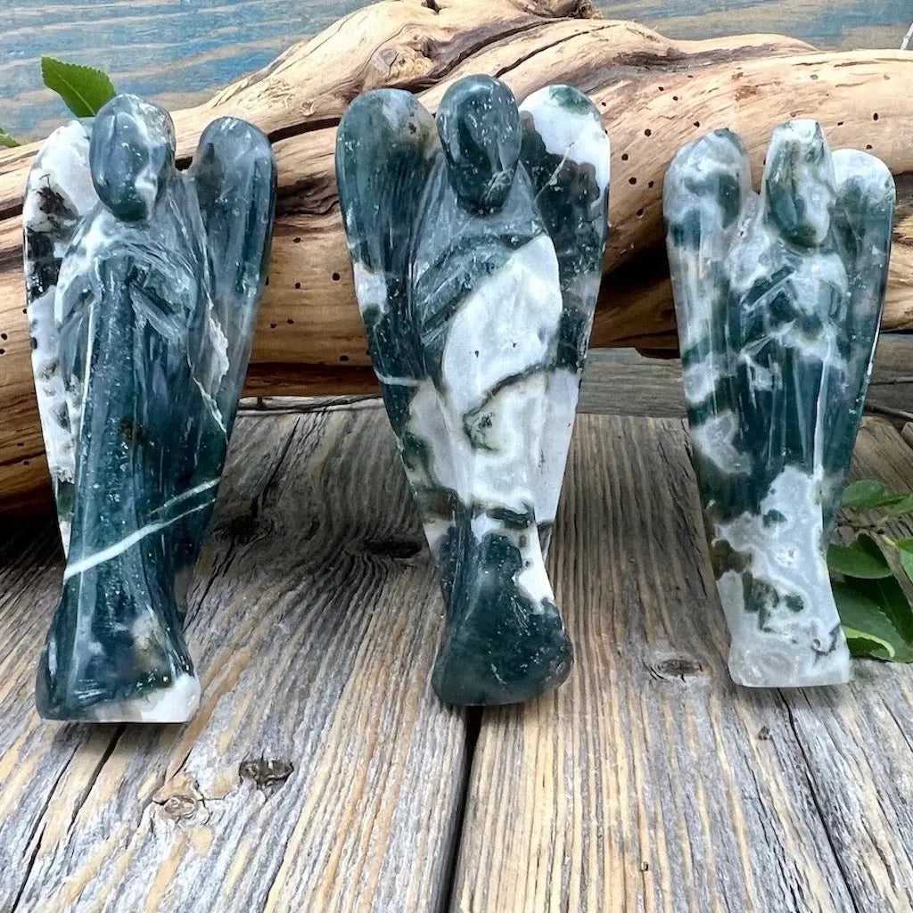 Moss Agate Angel