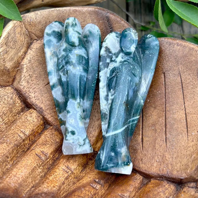 Moss Agate Angel