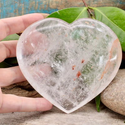 Extra Large Clear Quartz Heart