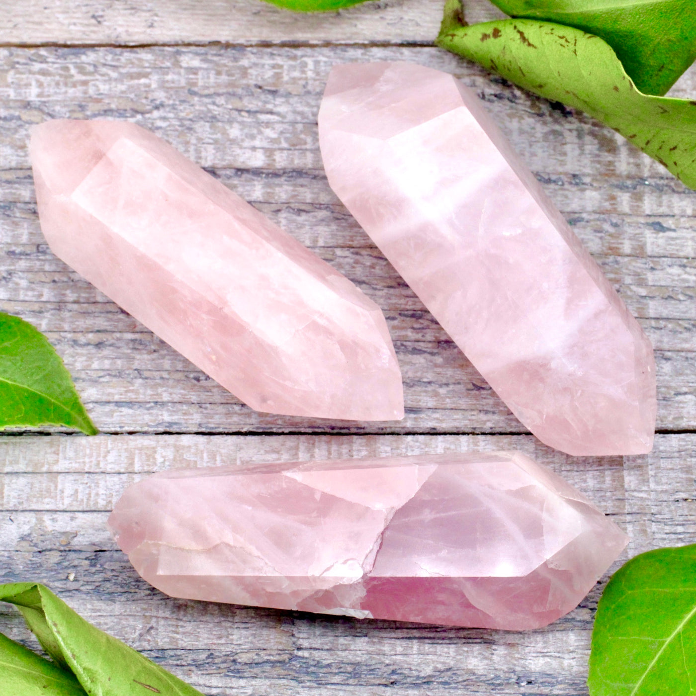 Rose Quartz Double Terminated Wand