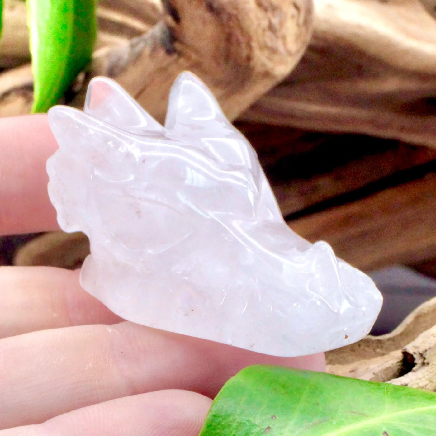 Quartz Dragon Skull