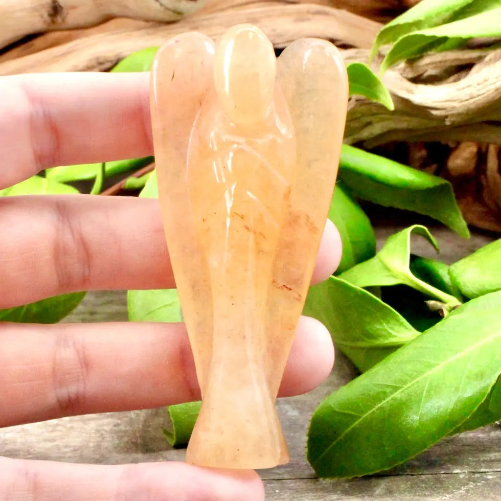 2" Honey Calcite Angel