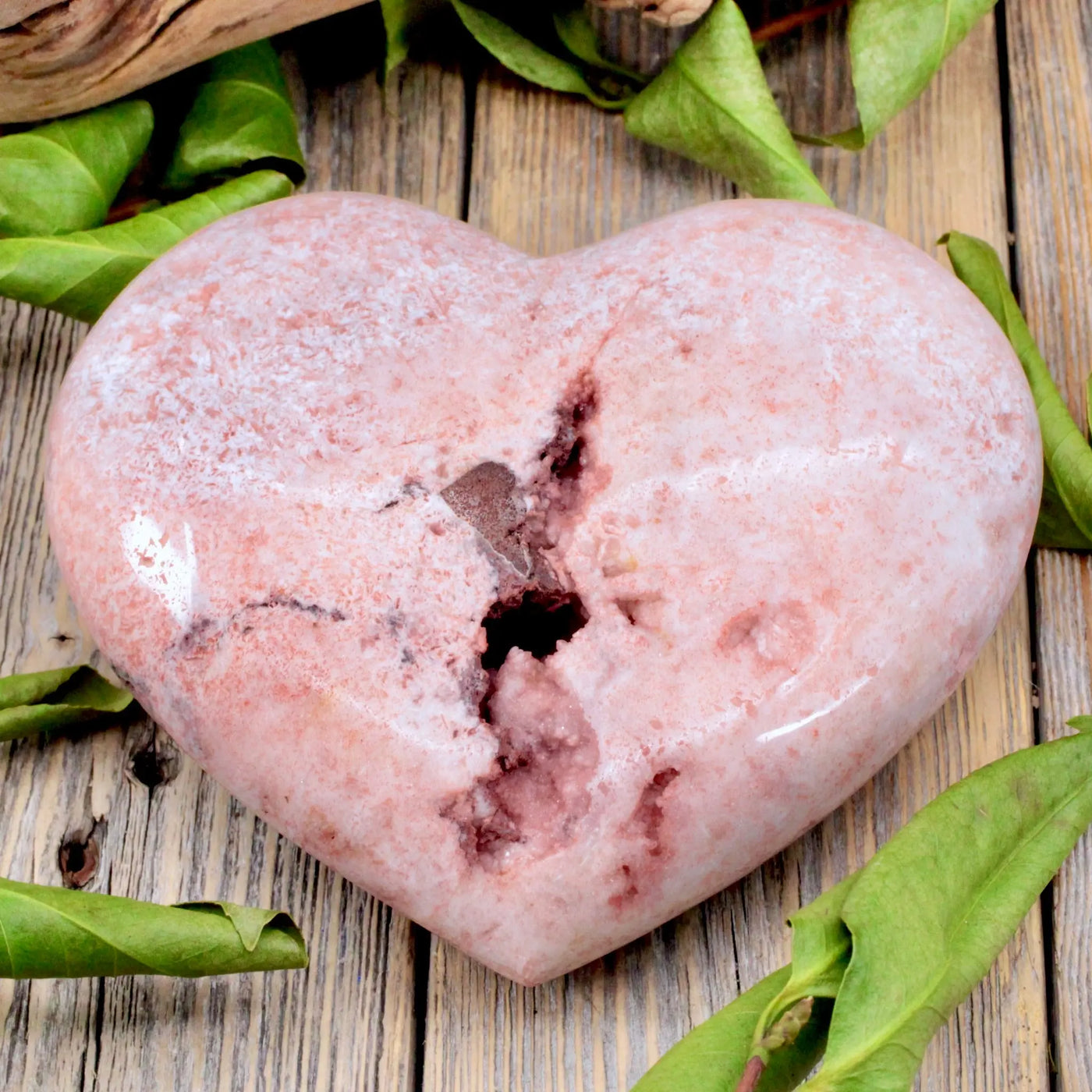 Pink Amethyst Heart