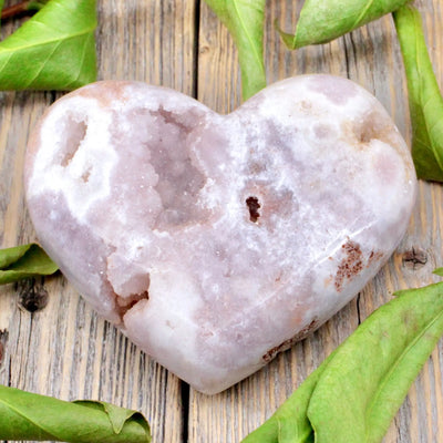 Pink Amethyst Heart