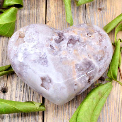 Pink Amethyst Heart