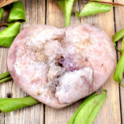 Pink Amethyst Heart