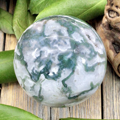 Moss Agate Sphere