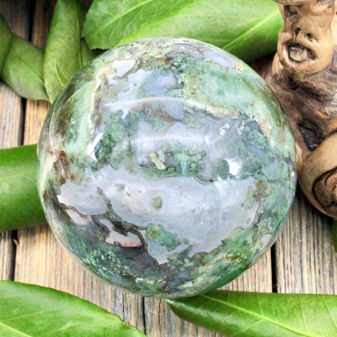 Moss Agate Sphere