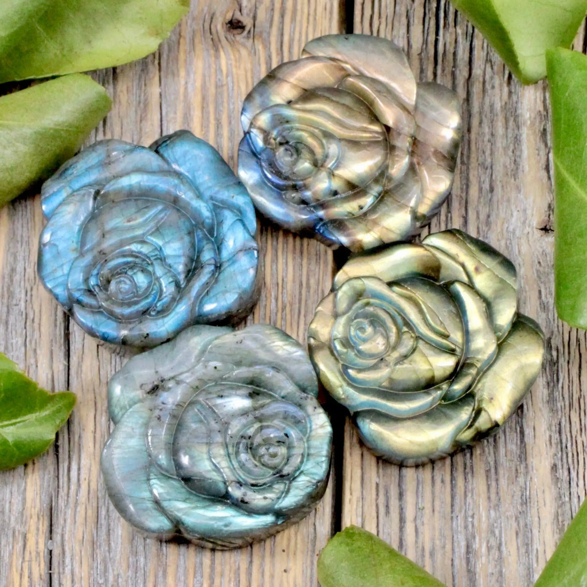 Labradorite Rose Token