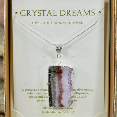 Amethyst Slice Crystal Dreams Necklace